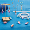 64Pcs 8 Colors Glass Pendants GGLA-GA0001-07A-4