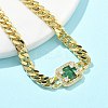 Brass Micro Pave Cubic Zirconia Bracelets LS-BJEW-S158-05G-2