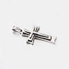 Tarnish Resistant 304 Stainless Steel Cross Pendants STAS-M185-33P-2