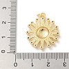 Brass Micro Pave Cubic Zirconia Pendants KK-U044-04G-3