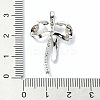 Rack Plating Brass Pave Cubic Zirconia Pendants KK-M282-29P-3
