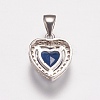 Brass Micro Pave Cubic Zirconia Charms ZIRC-E143-58A-P-2