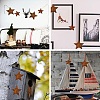 DIY Star Rust Iron & Jute Cord Pendant Decoration Making Kits DIY-YW0010-27-6