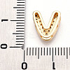 Brass Micro Pave Cubic Zirconia Charms KK-N254-217G-V-3