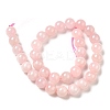 Natural Madagascar Rose Quartz Beads Strands G-F641-01-E-2