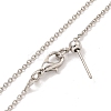 Brass Cable Chain Necklaces for Women NJEW-G084-10P-2