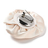 Flower Cloth with Plastic Pearl Brooch Pin LS-JEWB-K013-01P-05-2
