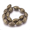 Electroplated Non-magnetic Synthetic Hematite Beads Strands G-P392-M10-1