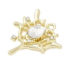 Alloy Pendants with Rhinestone PALLOY-R151-59G-2