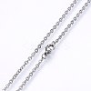Non-Tarnish 304 Stainless Steel Cable Chains Necklaces NJEW-F226-04P-05-2