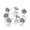 Tarnish Resistant 304 Stainless Steel Stud Earring Findings STAS-P221-10P-1