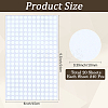 240Pcs Flat Round PVC Handwritten Blank Stickers DIY-WH50053-11A-2