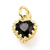 Brass Micro Pave Mixed Color Cubic Zirconia Pendants ZIRC-D120-02G-05-2
