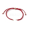3Pcs 3 Colors Braided Nylon Cord Slider Bracelet Making AJEW-JB01236-2