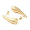 Rack Plating Brass Stud Earrings for Women EJEW-G394-26G-2