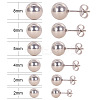 Mixed Size 2~8mm 316 Stainless Steel Ball Stud Earrings Sets EJEW-PH0001-01P-3