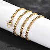 Ion Plating(IP) 304 Stainless Steel Curb Chain Necklaces NJEW-H492-01G-2