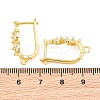 Brass Micro Pave Cubic Zirconia Hoop Earring Findings CU-CBAB5B4-06G-3