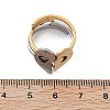 304 Stainless Steel Cuff Rings LS-RJEW-K287-04C-5