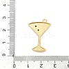 Brass Micro Pave Cubic Zirconia with Enamel Pendants KK-G526-19G-01-3