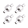 4Pcs 304 Stainless Steel European Clasps with Cord Ends STAS-DC0004-32-1