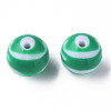 Opaque Striped Acrylic Beads MACR-S373-27C-07-2