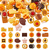 80Pcs 4 Styles Opaque Resin Imitation Food Decoden Cabochons CRES-SC0003-02-1