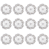 12Pcs Alloy Rhinestone Shank Buttons BUTT-GF0003-66-1
