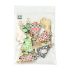 16Pcs 8 Colors Christmas Theme Rack Plating Alloy Pendants FIND-FS0002-98-6