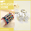 24Pcs 12 Colors Resin Rhinestone Beads RESI-PA0001-04-4