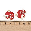 Alloy Enamel Pendants ENAM-V001-01F-G-3