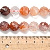 Grade A Natural Red Hematoid Quartz/Ferruginous Quartz Beads Strands G-L642-F03-12mm-5