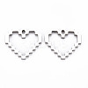 Non-Tarnish 201 Stainless Steel Pendants LS-STAS-N088-29P-NR-1