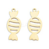 Ion Plating(IP) 201 Stainless Steel Pendants LS-STAS-N098-128LG-3
