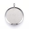 Feng Shui 304 Stainless Steel Diffuser Locket Pendants LS-STAS-D157-12I-2