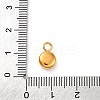 304 Stainless Steel Rhinestone Pendants STAS-M110-31G-4