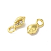 Brass Micro Pave Cubic Zirconia Pendant KK-H487-18G-2
