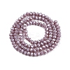 Electroplate Glass Beads Strands EGLA-A044-P3mm-A13-3