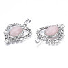 Natural Rose Quartz Pendants G-S274-12J-4