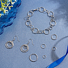 500Pcs 5 Style Iron Soldered Closed Jump Rings IFIN-PH0001-58-2