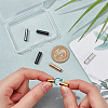 6Pcs 3 Colors 304 Stainless Steel Bayonet Clasps FIND-PH0021-89B-3