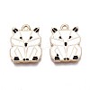 Rack Plating Alloy Enamel Pendants ENAM-S122-87-2