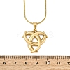 304 Stainless Steel Pendant Necklaces NJEW-P330-01B-G-3