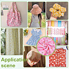 Flower Pattern Cotton Fabric DIY-WH0591-275D-5