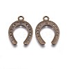 Tibetan Style Alloy Horseshoe Pendants LS-X-TIBEP-23708-AB-NR-1