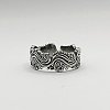 Wave Shaped Brass Cuff Open Rings FS-WG1C725-01-1