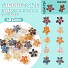 20Pcs 10 Colors Glass Pendant PALLOY-TAC0109-4