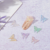 180Pcs 6 Colors Butterfly Resin Cabochons MRMJ-HY0002-51-4