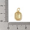 Real 18K Gold Plated Brass Micro Pave Clear Cubic Zirconia Pendants KK-L216-002G-I-3