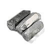 Electroplated Natural Quartz Crystal Graduated Beads Strands G-P315-A15-2